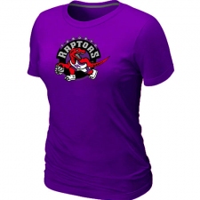 NBA Women's Toronto Raptors Big & Tall Primary Logo T-Shirt - Purple