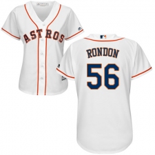 Women's Majestic Houston Astros #56 Hector Rondon Replica White Home Cool Base MLB Jersey