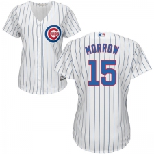 Women's Majestic Chicago Cubs #15 Brandon Morrow Authentic White Home Cool Base MLB Jersey