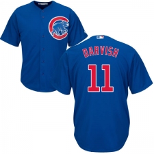 Youth Majestic Chicago Cubs #11 Yu Darvish Authentic Royal Blue Alternate Cool Base MLB Jersey