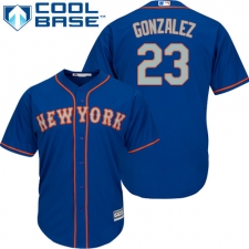 Youth Majestic New York Mets #23 Adrian Gonzalez Replica Royal Blue Alternate Road Cool Base MLB Jersey