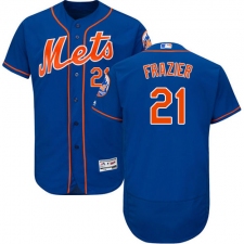 Men's Majestic New York Mets #21 Todd Frazier Royal Blue Alternate Flex Base Authentic Collection MLB Jersey