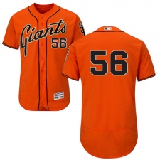 Men's Majestic San Francisco Giants #56 Tony Watson Orange Alternate Flex Base Authentic Collection MLB Jersey