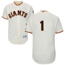 Men's Majestic San Francisco Giants #1 Gregor Blanco Cream Home Flex Base Authentic Collection MLB Jersey