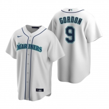 Men's Nike Seattle Mariners #9 Dee Gordon White Home Stitched Baseball Jersey
