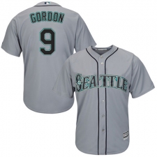 Youth Majestic Seattle Mariners #9 Dee Gordon Replica Grey Road Cool Base MLB Jersey