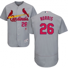 Men's Majestic St. Louis Cardinals #26 Bud Norris Grey Road Flex Base Authentic Collection MLB Jersey