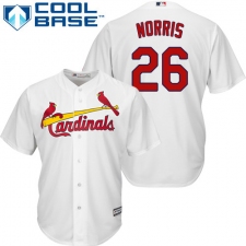 Men's Majestic St. Louis Cardinals #26 Bud Norris Replica White Home Cool Base MLB Jersey