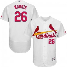 Men's Majestic St. Louis Cardinals #26 Bud Norris White Home Flex Base Authentic Collection MLB Jersey