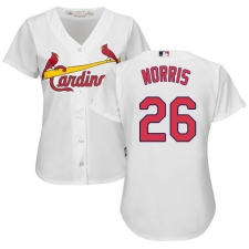 Women's Majestic St. Louis Cardinals #26 Bud Norris Authentic White Home Cool Base MLB Jersey