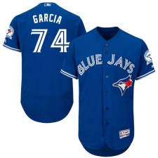 Men's Majestic Toronto Blue Jays #74 Jaime Garcia Royal Blue Alternate Flex Base Authentic Collection MLB Jersey