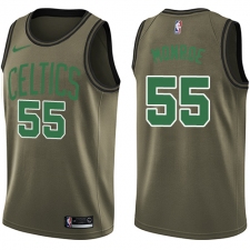 Men's Nike Boston Celtics #55 Greg Monroe Swingman Green Salute to Service NBA Jersey