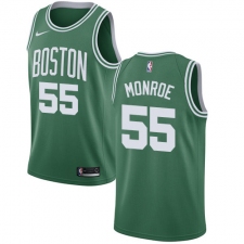 Men's Nike Boston Celtics #55 Greg Monroe Swingman Green(White No.) Road NBA Jersey - Icon Edition