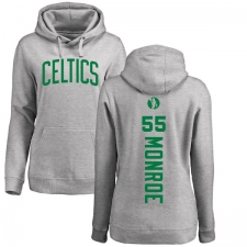 NBA Women's Nike Boston Celtics #55 Greg Monroe Ash Backer Pullover Hoodie
