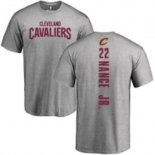 NBA Nike Cleveland Cavaliers #22 Larry Nance Jr. Ash Backer T-Shirt