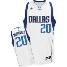Men's Adidas Dallas Mavericks #20 Doug McDermott Swingman White Home NBA Jersey