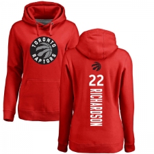 NBA Women's Nike Toronto Raptors #22 Malachi Richardson Red Backer Pullover Hoodie
