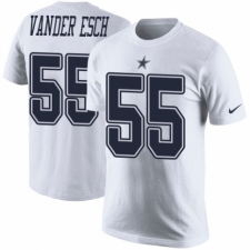 NFL Men's Nike Dallas Cowboys #55 Leighton Vander Esch White Rush Pride Name & Number T-Shirt