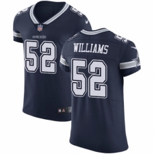 Men's Nike Dallas Cowboys #52 Connor Williams Navy Blue Team Color Vapor Untouchable Elite Player NFL Jersey