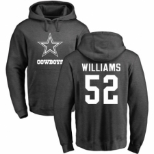 NFL Nike Dallas Cowboys #52 Connor Williams Ash One Color Pullover Hoodie