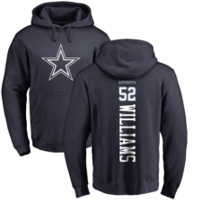 NFL Nike Dallas Cowboys #52 Connor Williams Navy Blue Backer Pullover Hoodie