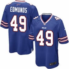 Men's Nike Buffalo Bills #49 Tremaine Edmunds Game Royal Blue Team Color NFL Jersey