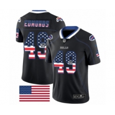 Men's Nike Buffalo Bills #49 Tremaine Edmunds Limited Black Rush USA Flag NFL Jersey