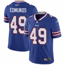 Men's Nike Buffalo Bills #49 Tremaine Edmunds Royal Blue Team Color Vapor Untouchable Limited Player NFL Jersey
