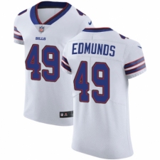 Men's Nike Buffalo Bills #49 Tremaine Edmunds White Vapor Untouchable Elite Player NFL Jersey