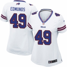 Women's Nike Buffalo Bills #49 Tremaine Edmunds Game White NFL Jersey