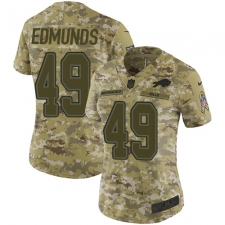 Women's Nike Buffalo Bills #49 Tremaine Edmunds Limited Camo 2018 Salute to Service NFL Jersey