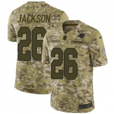 Men's Nike Carolina Panthers #26 Donte Jackson Limited Camo 2018 Salute to Service NFL Jersey