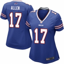 Women's Nike Buffalo Bills #17 Josh Allen Game Royal Blue Team Color NFL Jersey