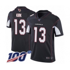 Men's Arizona Cardinals #13 Christian Kirk Black Alternate Vapor Untouchable Limited Player 100th Season Football Jersey