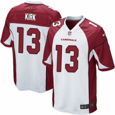 Men's Nike Arizona Cardinals #13 Christian Kirk Game White NFL Jersey