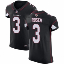 Men's Nike Arizona Cardinals #3 Josh Rosen Black Alternate Vapor Untouchable Elite Player NFL Jersey