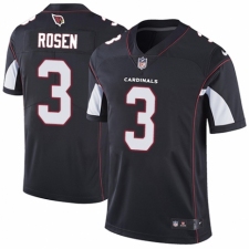 Men's Nike Arizona Cardinals #3 Josh Rosen Black Alternate Vapor Untouchable Limited Player NFL Jersey