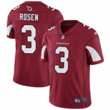 Men's Nike Arizona Cardinals #3 Josh Rosen Red Team Color Vapor Untouchable Limited Player NFL Jersey