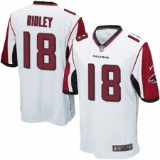 Men's Nike Atlanta Falcons #18 Calvin Ridley Game White NFL Jersey