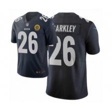Men New York Giants #26 Saquon Barkley Navy City Edition Vapor Limited Jersey