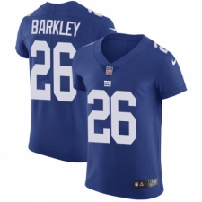 Men's Nike New York Giants #26 Saquon Barkley Royal Blue Team Color Vapor Untouchable Elite Player NFL Jersey