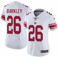 Women's Nike New York Giants #26 Saquon Barkley White Vapor Untouchable Elite Player NFL Jersey