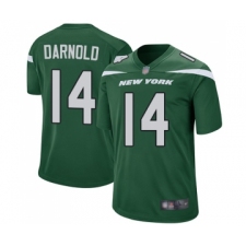Men's New York Jets #14 Sam Darnold Game Green Team Color Football Jersey