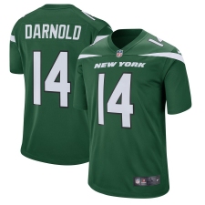 Men's New York Jets #14 Sam Darnold Nike Green Player Game Jersey