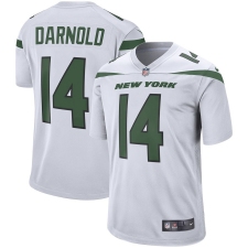 Men's New York Jets #14 Sam Darnold Nike White Player Game Jersey