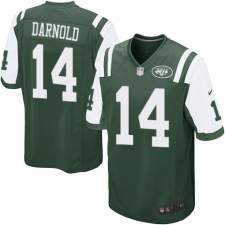 Men's Nike New York Jets #14 Sam Darnold Game Green Team Color NFL Jersey