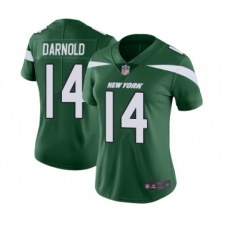 Women's New York Jets #14 Sam Darnold Green Team Color Vapor Untouchable Limited Player Football Jersey