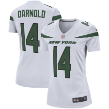 Women's New York Jets #14 Sam Darnold Nike White Player Game Jersey