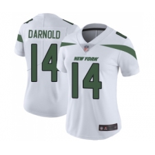 Women's New York Jets #14 Sam Darnold White Vapor Untouchable Limited Player Football Jersey
