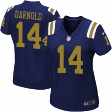 Women's Nike New York Jets #14 Sam Darnold Game Navy Blue Alternate NFL Jersey